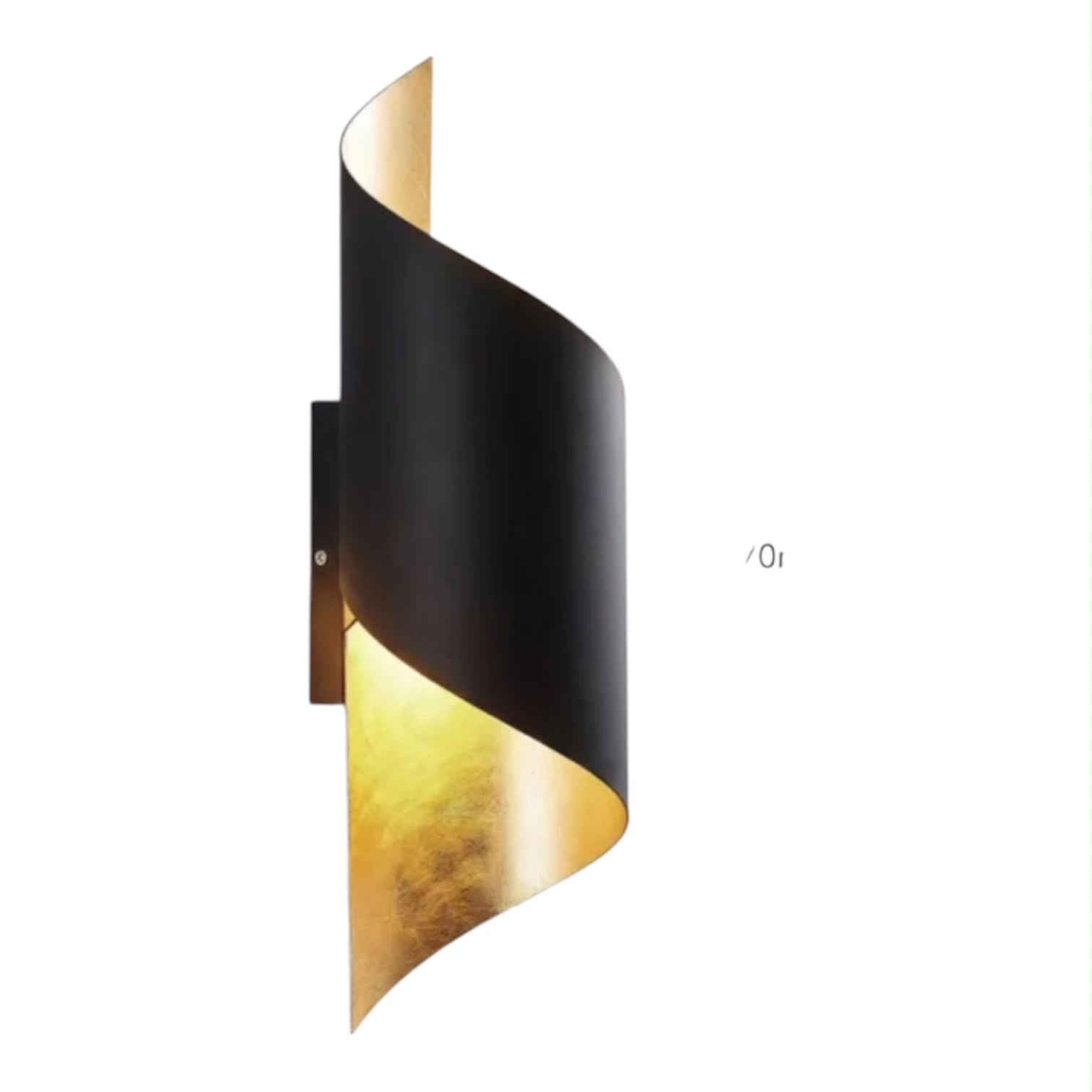 Black and gold sculptural wall light
